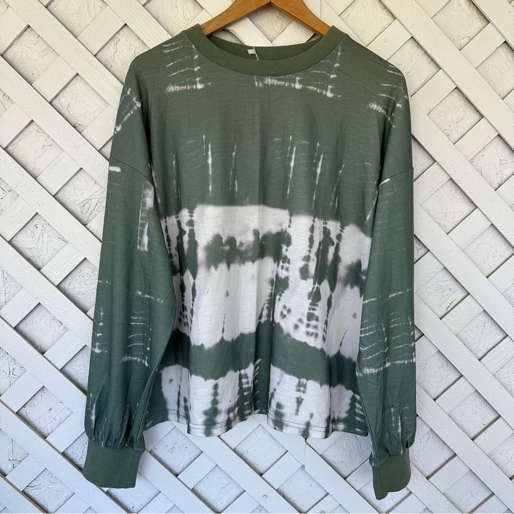 Mittoshop Tie Dye Pullover Long Sleeve Shirt sz Large